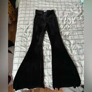 Velvet Bellbottom Pants